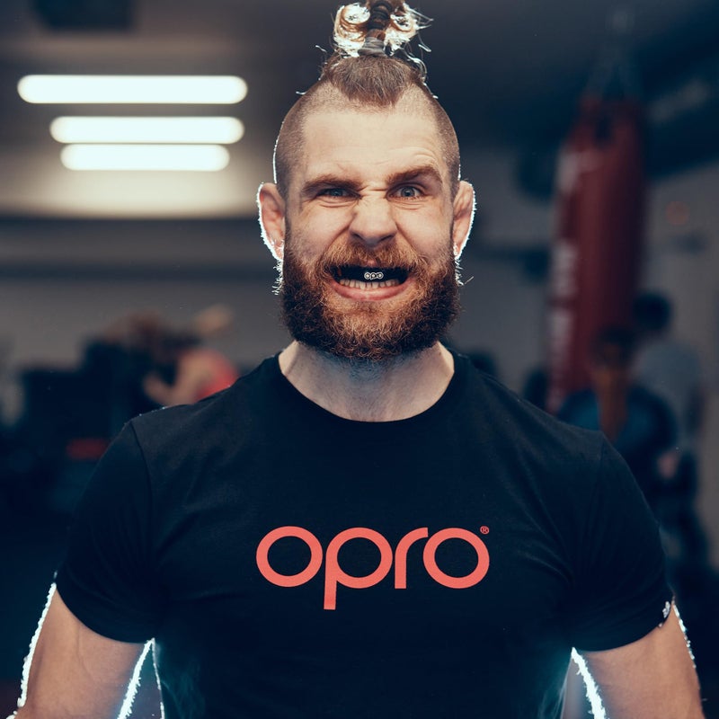 OPRO Snap-Fit Instant Level Braces Mouth Guard + Strap â€“ Quick Protection Mouthguard for Lacrosse, jiu Jitsu, MMA Boxing Wrestling & Football Mouthpiece â€“ Includes Mouth Guard Case (Adult, White) - Image 2